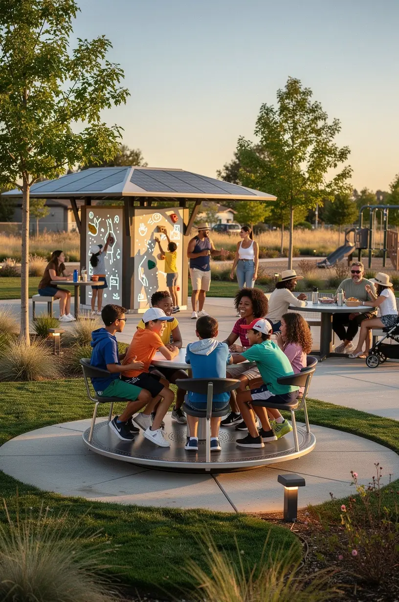Volunteers installing energy-efficient LED streetlights in a residential area to improve safety and reduce costs.